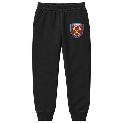 West Ham United FC youth jogger sweatpants, Black, Youth Large ages 10–12