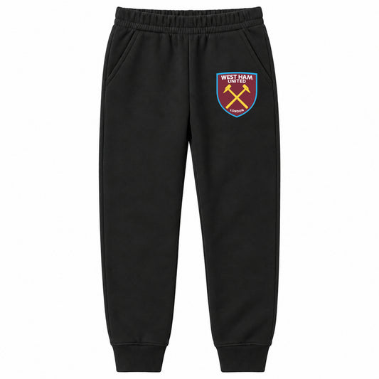 West Ham United FC youth jogger sweatpants, Black, Youth Large ages 10–12