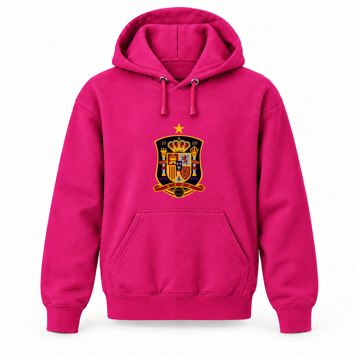 Spain National Soccer Team - Youth Large Hoodie (Ages 10–12) | Color: Hot Pink