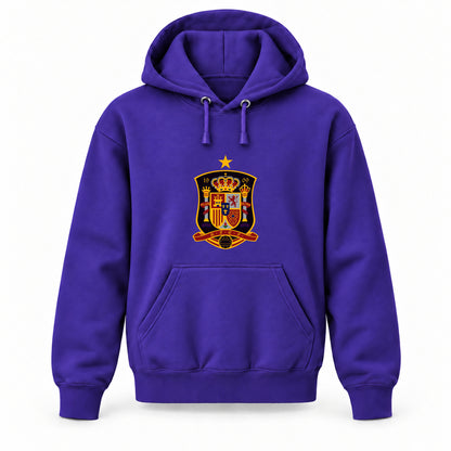Spain National Soccer Team - Youth Large Hoodie (Ages 10–12) | Color: Purple