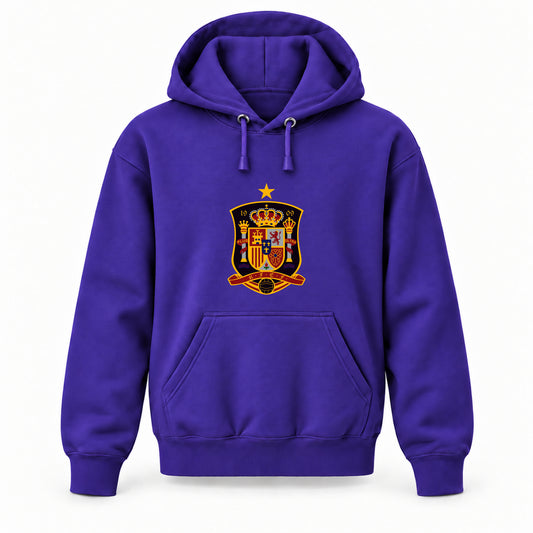 Spain National Soccer Team - Youth Large Hoodie (Ages 10–12) | Color: Purple