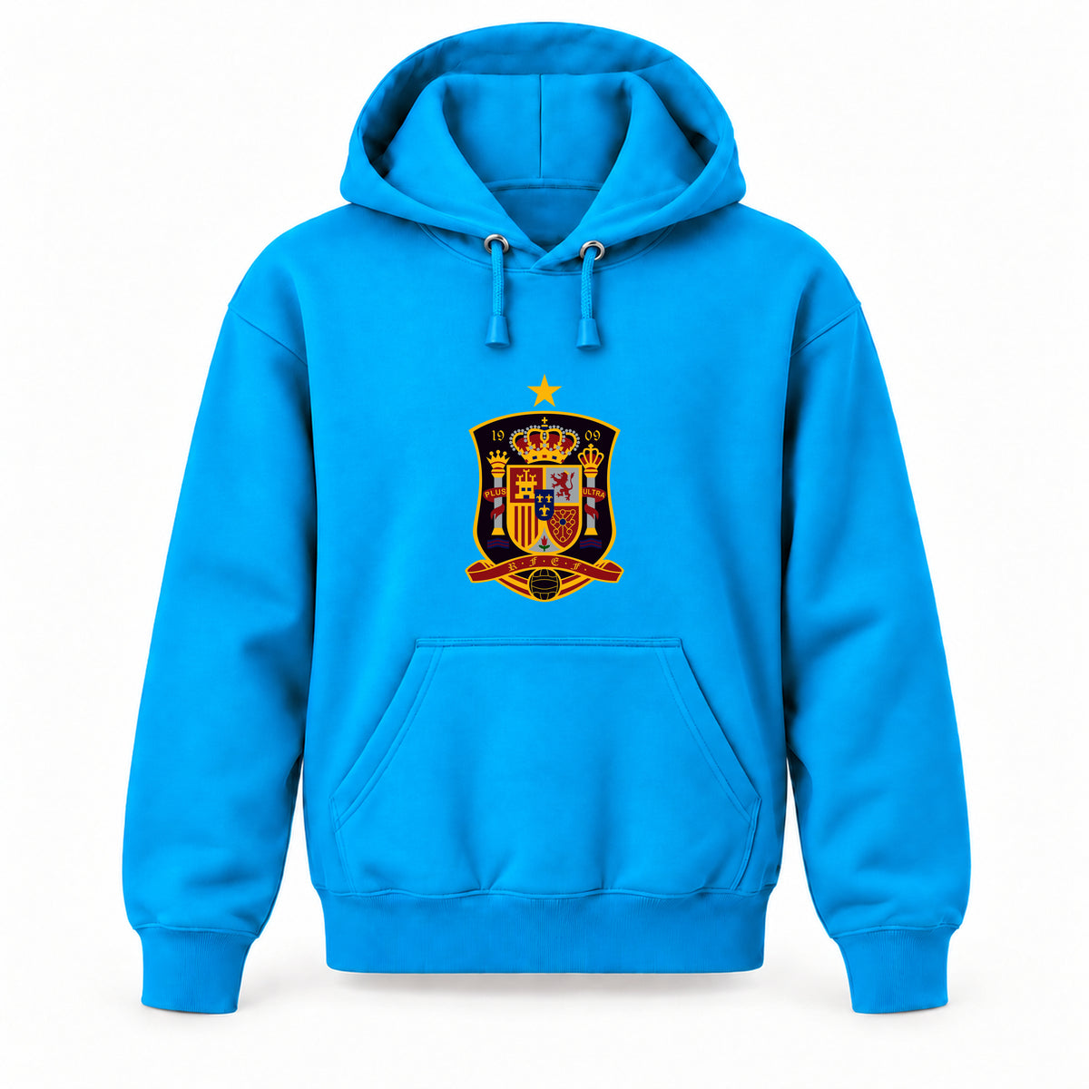 Spain National Soccer Team - Youth Large Hoodie (Ages 10–12) | Color: Turquoise