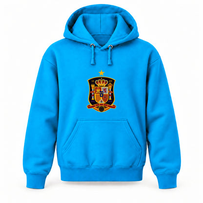 Spain National Soccer Team - Youth Large Hoodie (Ages 10–12) | Color: Turquoise