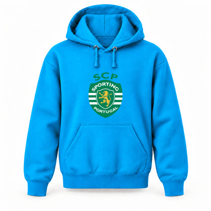 Sporting CP FC - Youth Large Hoodie (Ages 10–12) | Color: Turquoise