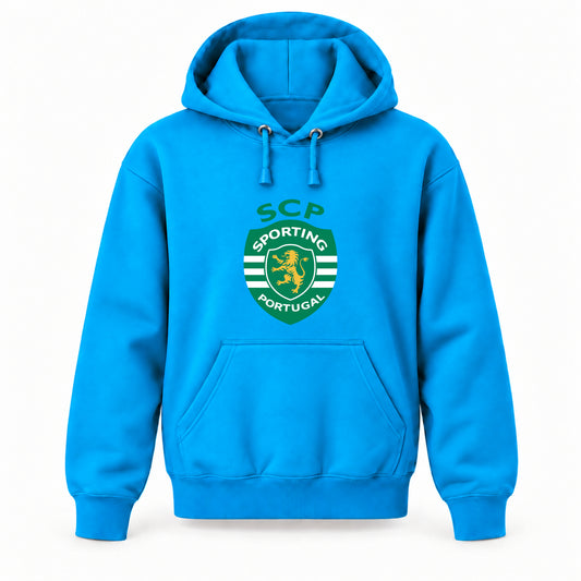 Sporting CP FC - Youth Large Hoodie (Ages 10–12) | Color: Turquoise