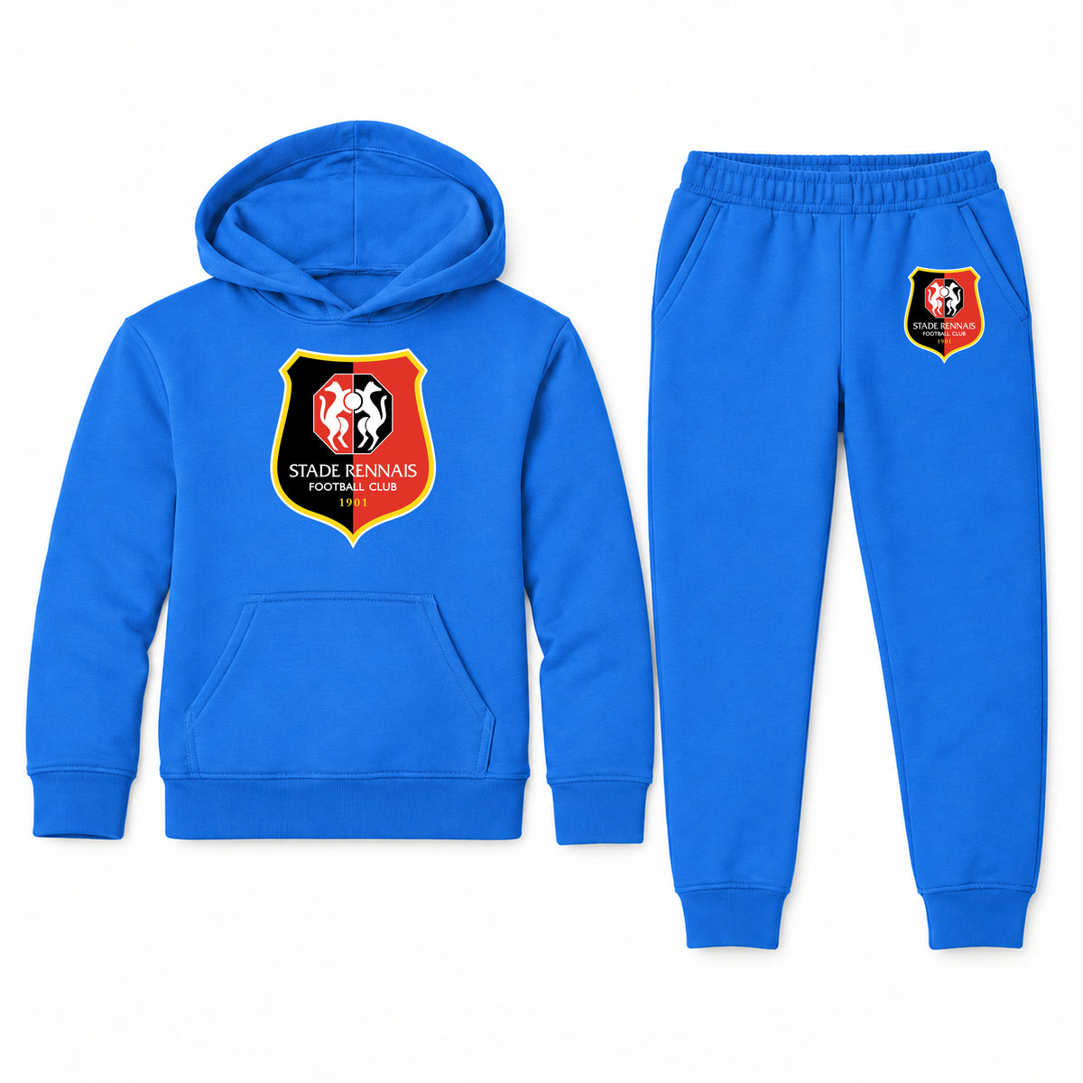 Stade Rennais FC youth hoodie jogger set, Blue, Youth Large ages 10–12