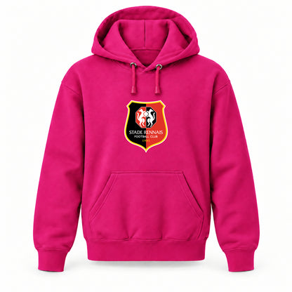 Stade Rennais FC - Youth Large Hoodie (Ages 10–12) | Color: Hot Pink