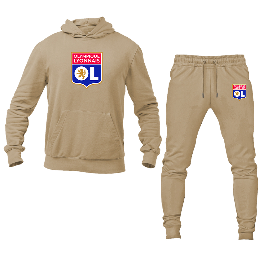 Men's Olympique Lyonnais FC Hoodie Joggers Set