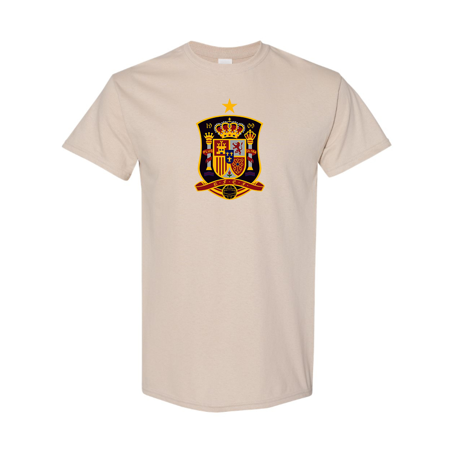 Men's Spain National Soccer Team Cotton T-Shirt