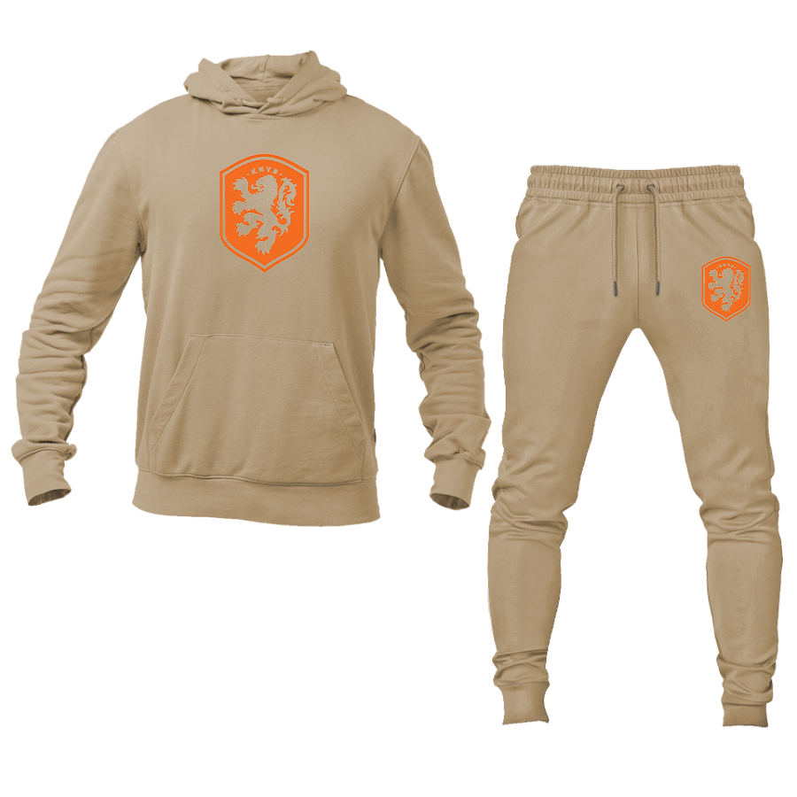 Men's Netherlands National Soccer Team Hoodie Joggers Set