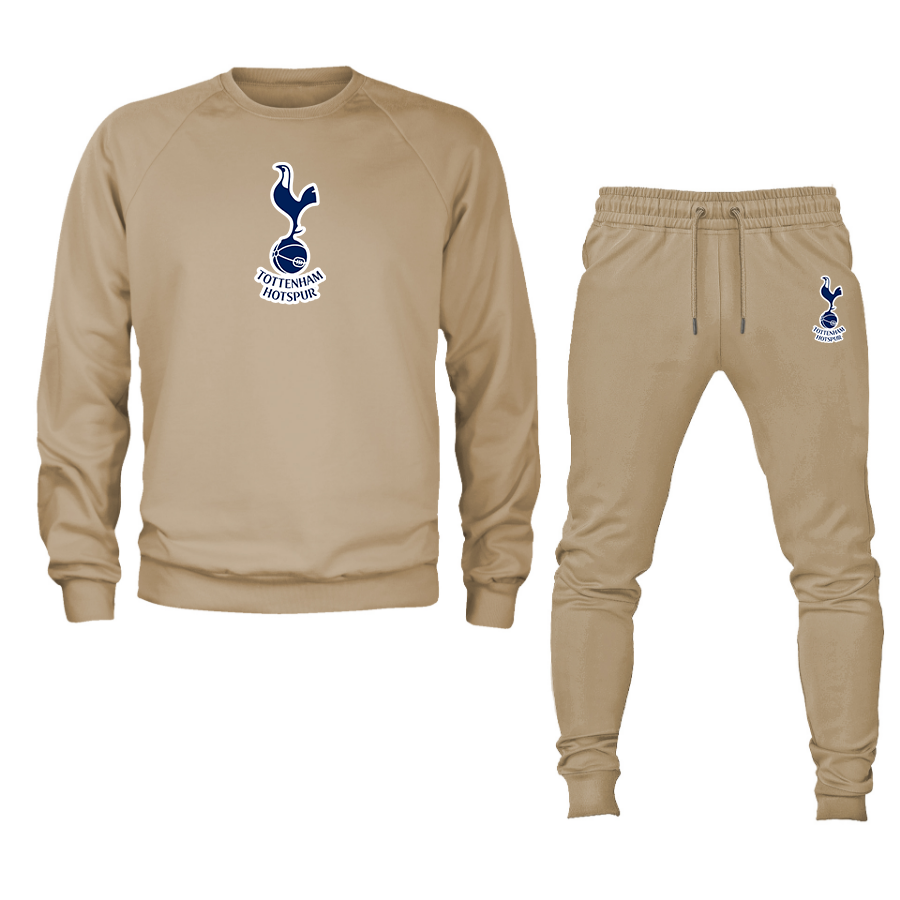 Men’s Tottenham Hotspur F.C. Soccer Logo Crewneck Sweatshirt Joggers Suit