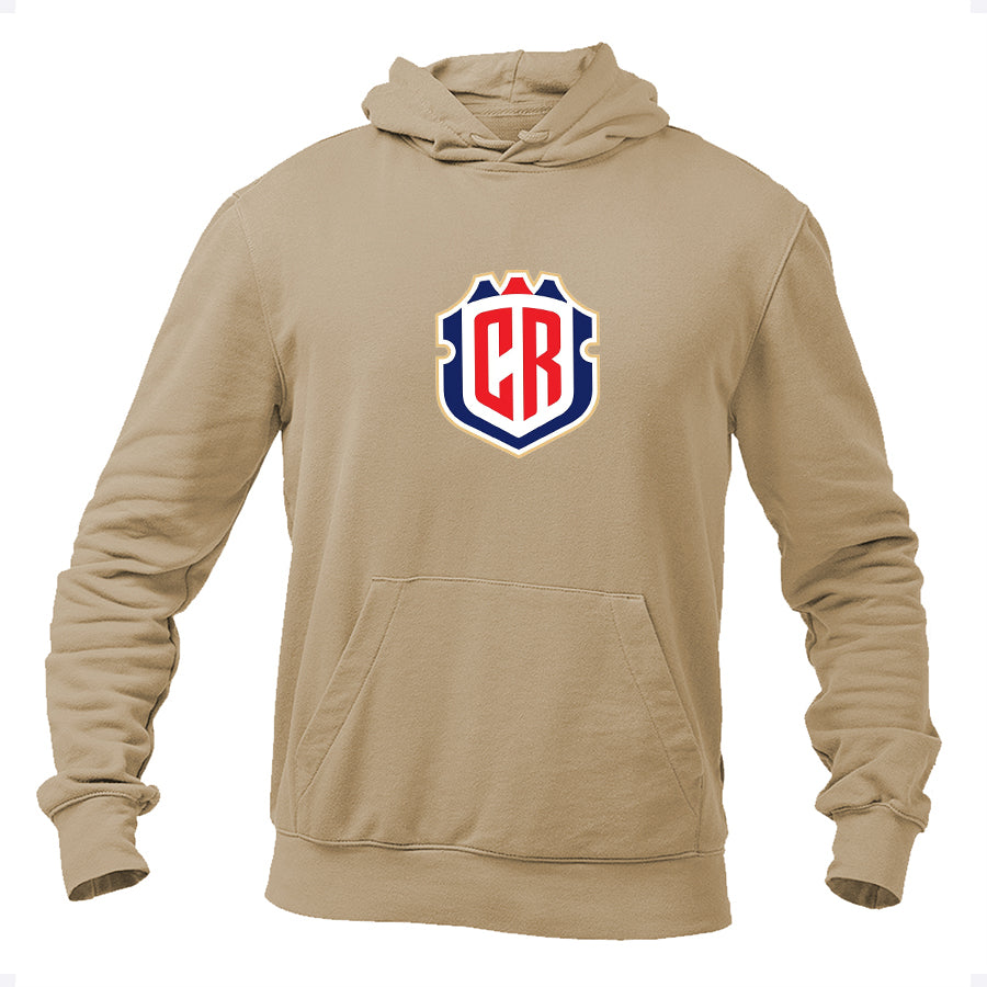 Men's Costa Rica National Soccer Team Pullover Hoodie