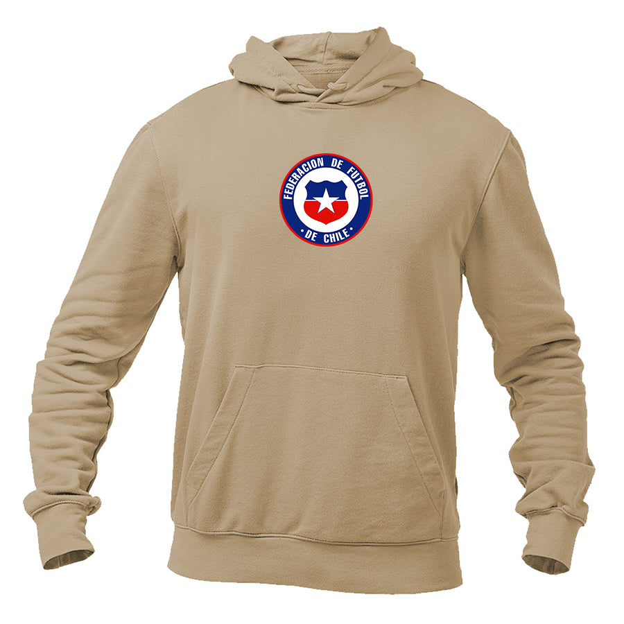 Men's Chile National Soccer Team  Pullover Hoodie