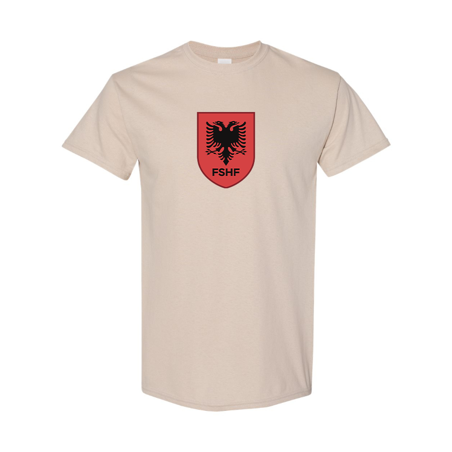 Youth Kids Albania National Soccer Team Cotton T-Shirt