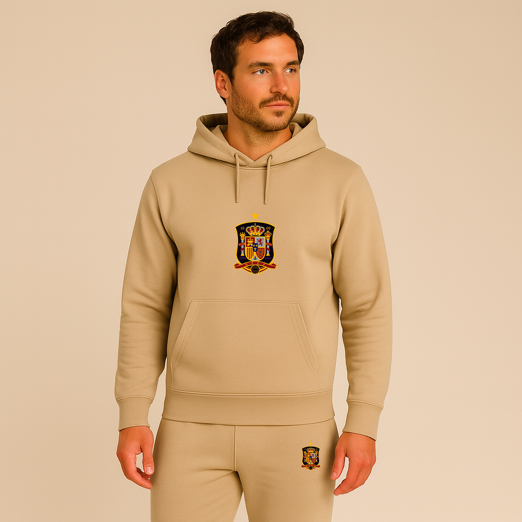 Men's Spain National Soccer Team Hoodie Joggers Set