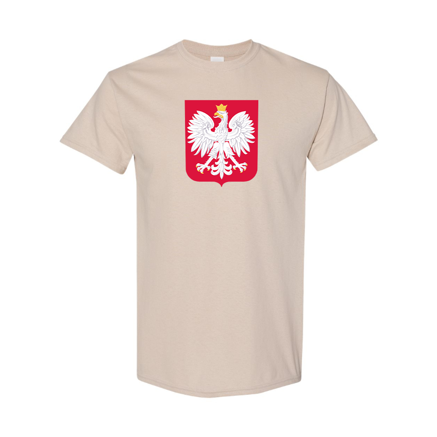 Men's Poland National Soccer Team Cotton T-Shirt