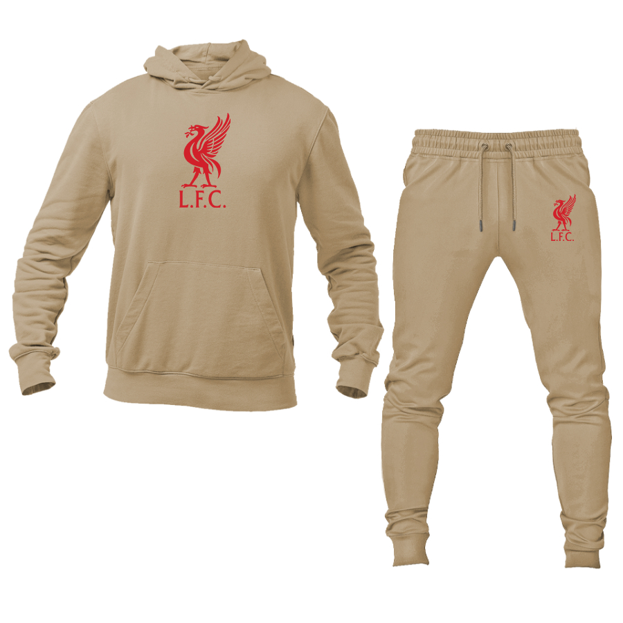 Men's Liverpool L.F.C. Soccer Logo Hoodie Joggers Set