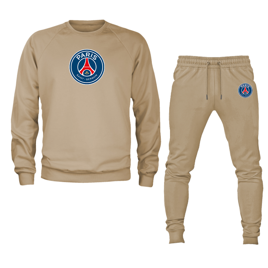 Men’s Paris-Saint Germain Soccer Soccer Logo Crewneck Sweatshirt Joggers Suit