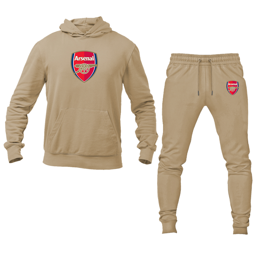 Men's Arsenal Soccer Logo Hoodie Joggers Set