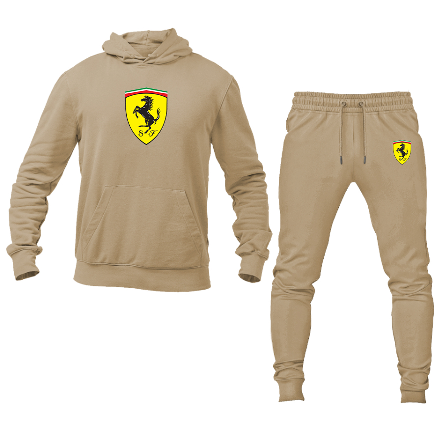 Men’s Ferrari Motorsport Car Hoodie Joggers Set