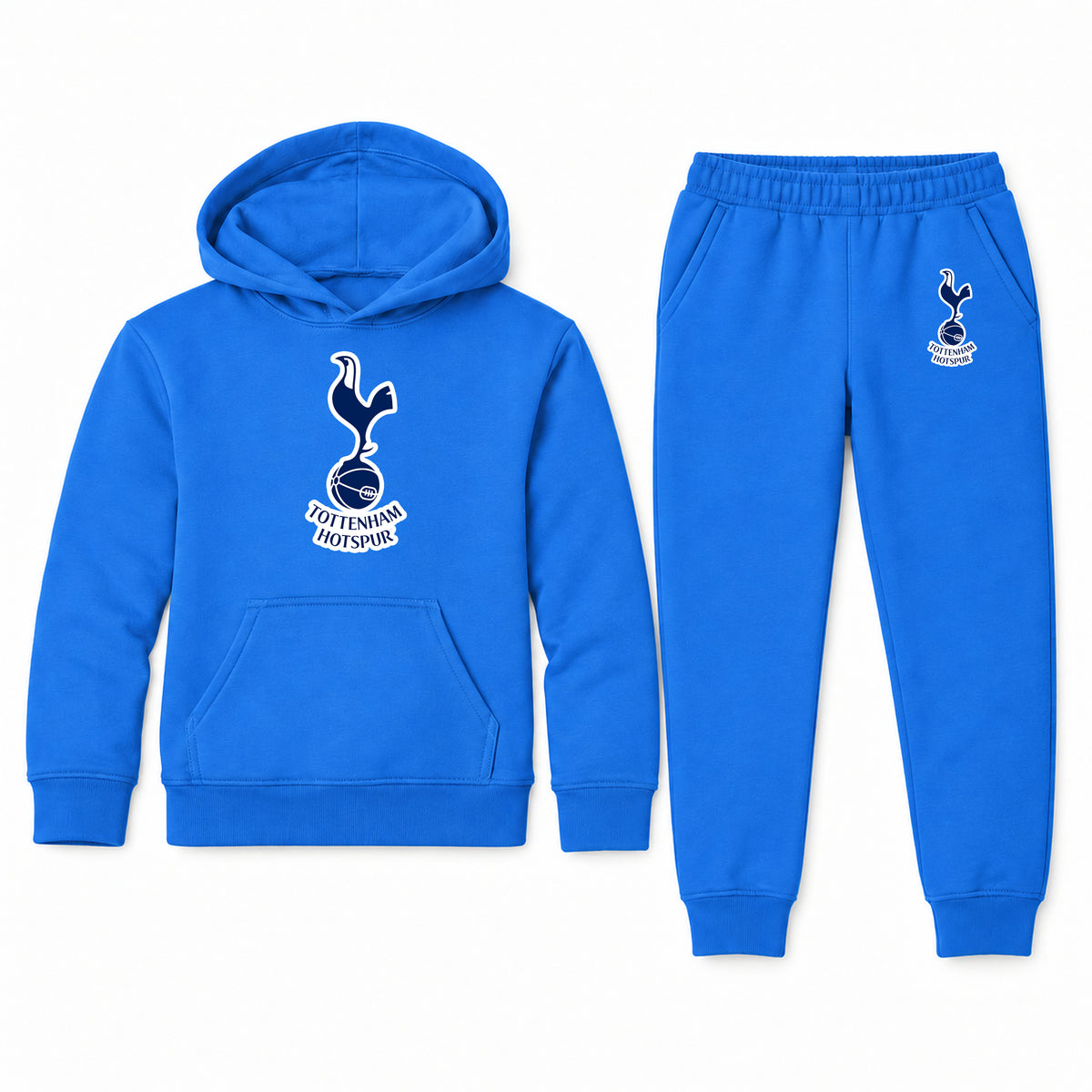 Tottenham Hotspur F.C. Soccer youth hoodie jogger set, Blue, Youth Large ages 10–12