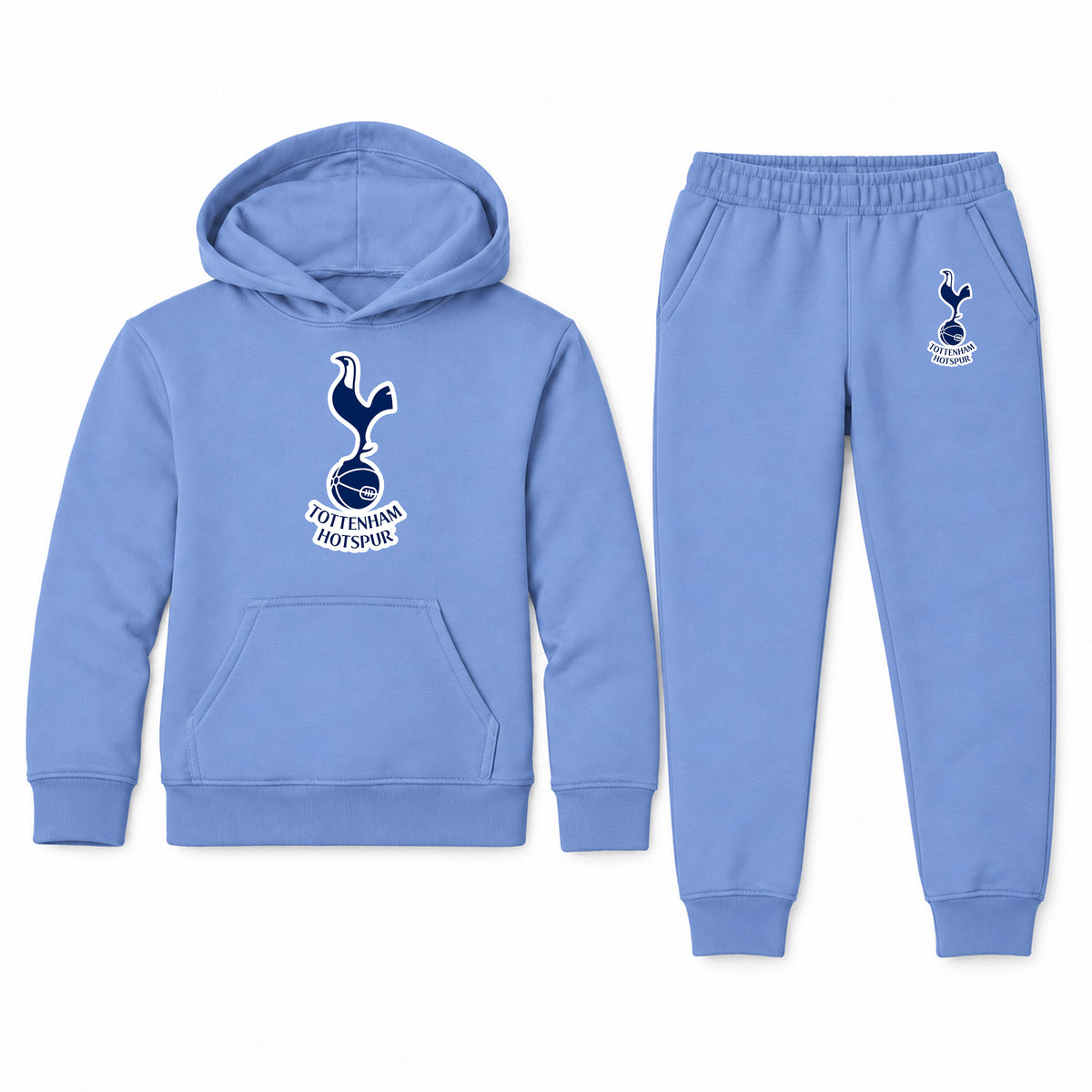 Tottenham Hotspur F.C. Soccer youth hoodie jogger set, Carolina Blue, Youth Large ages 10–12