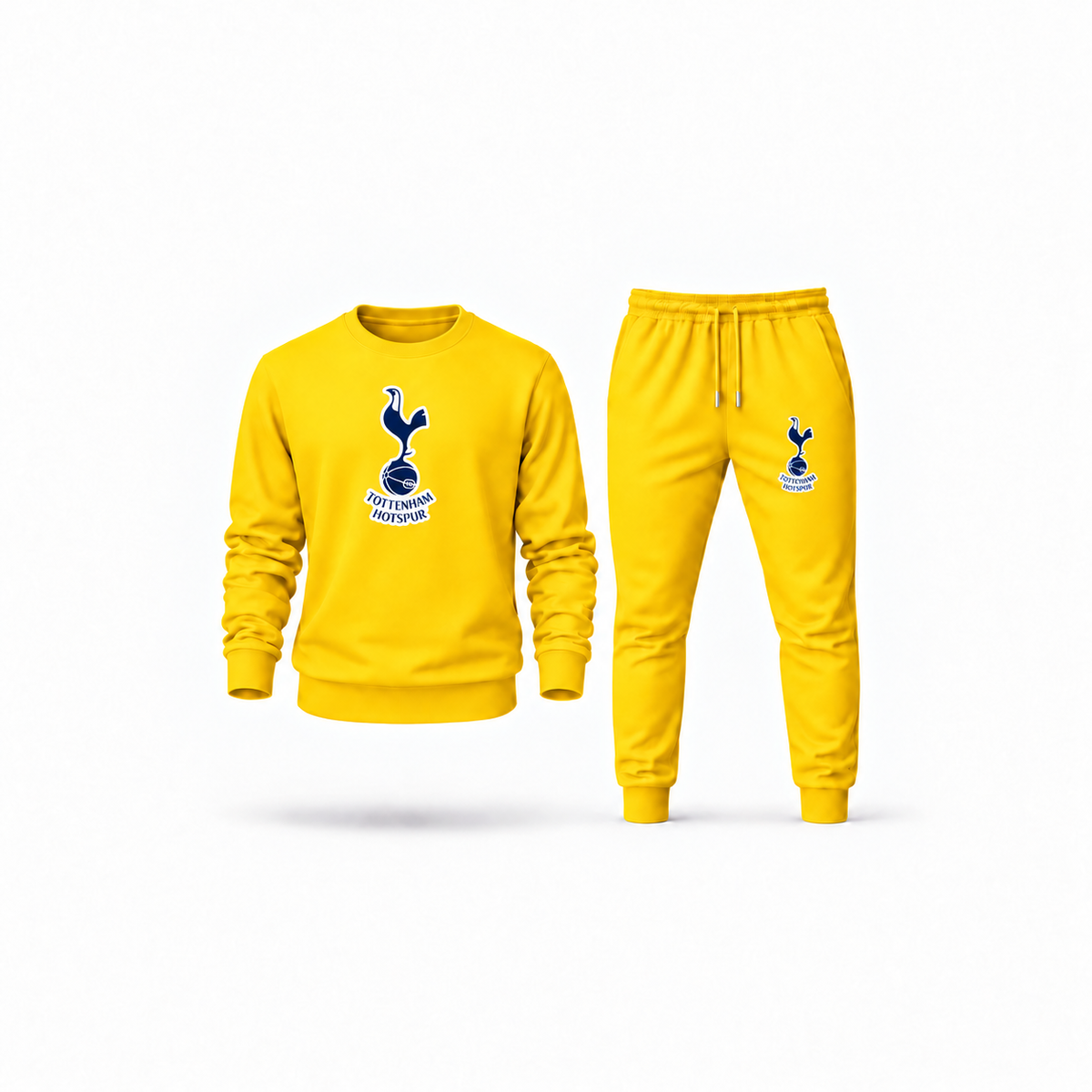 Men's Tottenham Hotspur F.C. Soccer Sweatshirt Joggers Set | Color: Yellow | Main