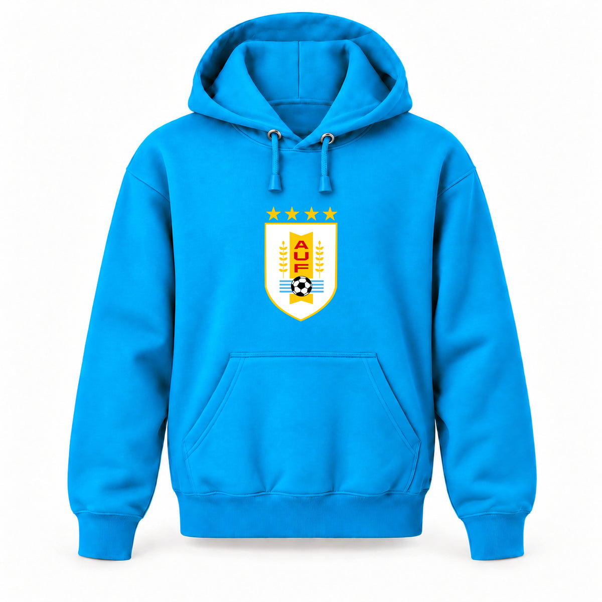 Uruguay National Soccer Team - Youth Large Hoodie (Ages 10–12) | Color: Turquoise