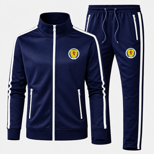 Men's Scotland National Soccer Team Dri-Fit TrackSuit – Navy