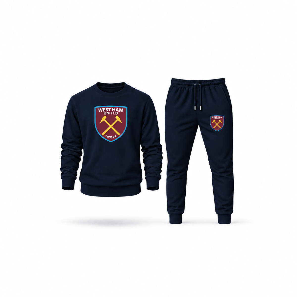 Men's West Ham United FC Sweatshirt Joggers Set | Color: Navy | Main