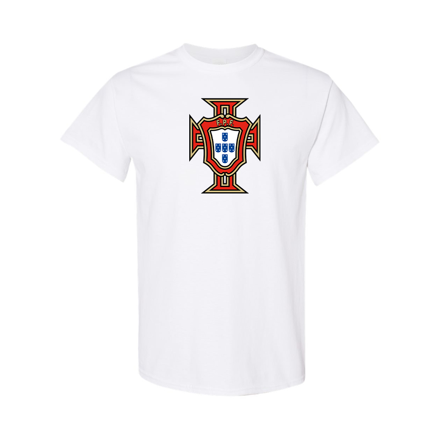 Youth Kids Portugal National Soccer Team Cotton T-Shirt