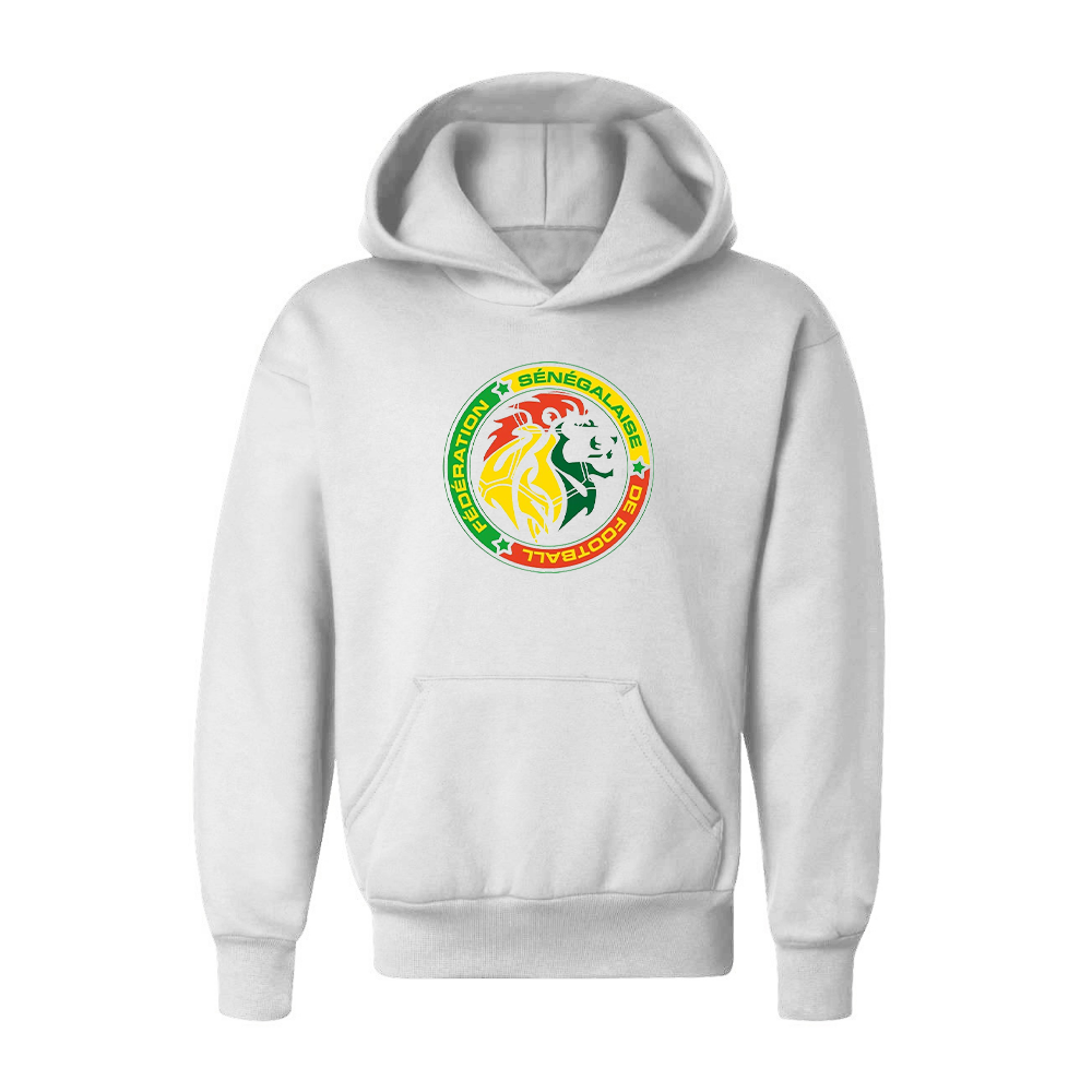 Youth Kids Senegal National Soccer Team Pullover Hoodie