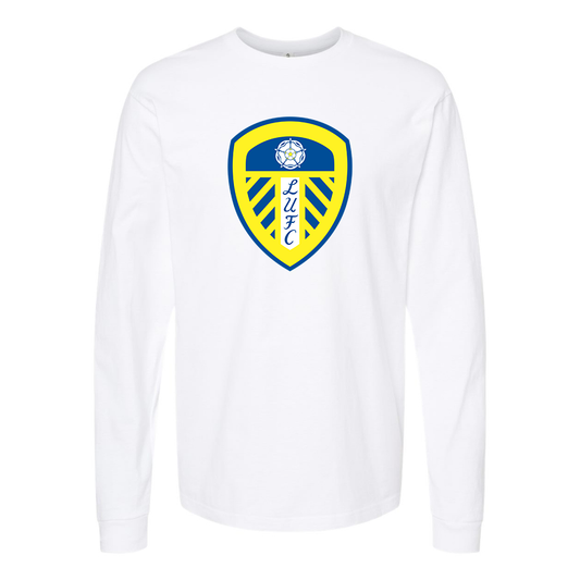 Men's Leeds United Football Club Cotton Long Sleeve T-Shirt