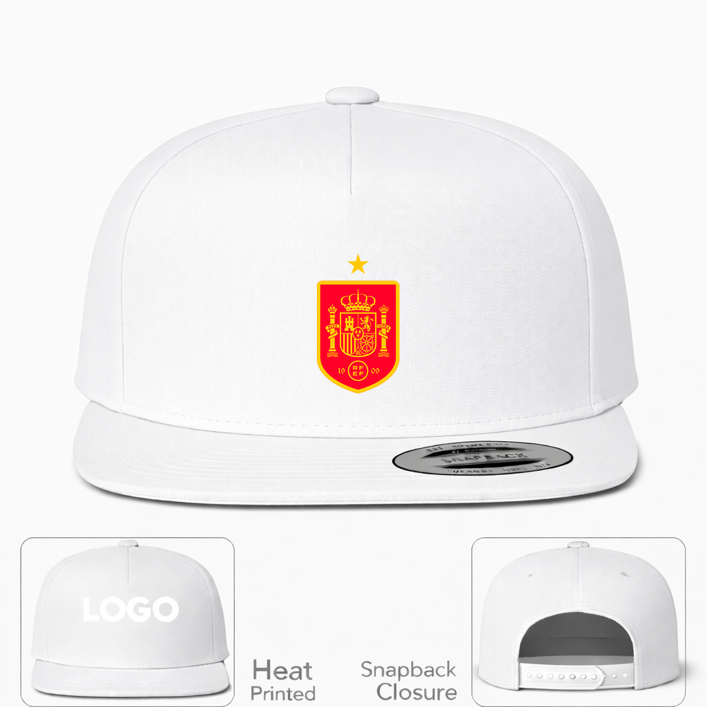 Spain Red Logo National Soccer Team Snapback Hat