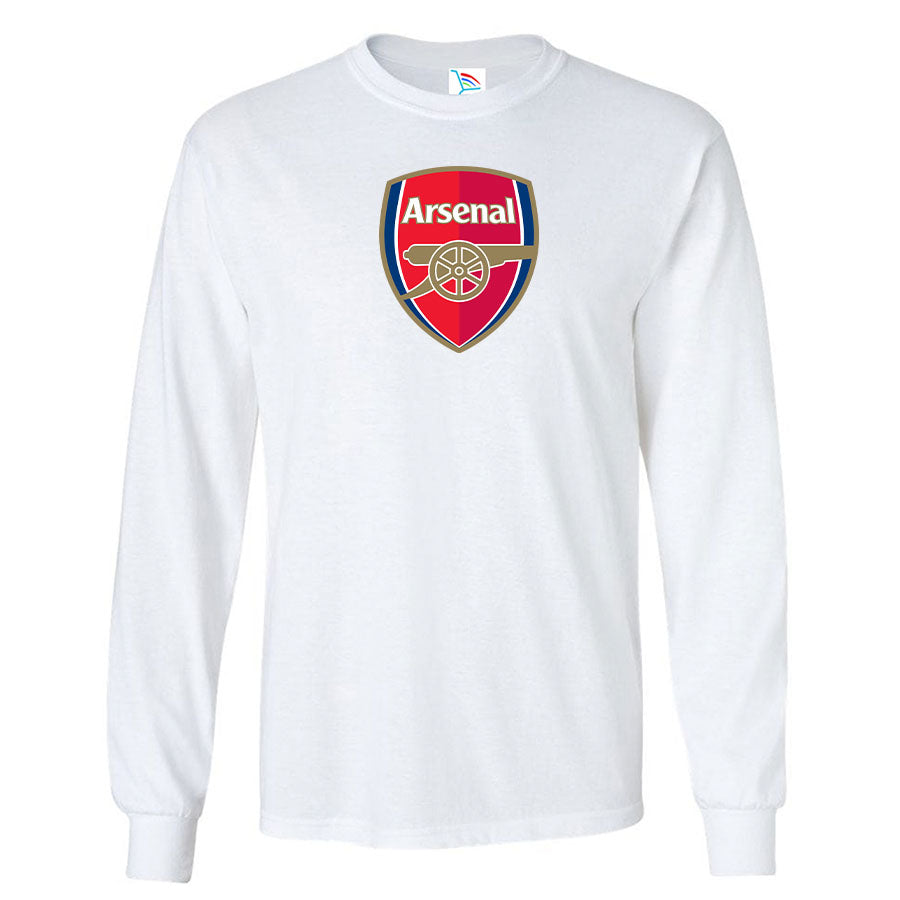 Men's Arsenal Soccer Cotton Long Sleeve T-Shirt