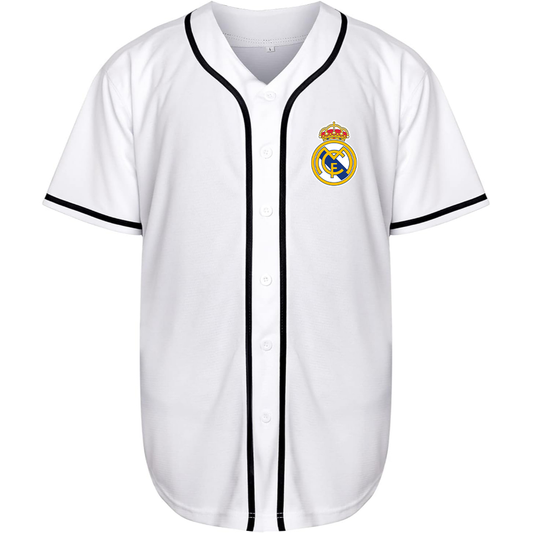 Men’s Real Madrid Soccer Baseball Jersey