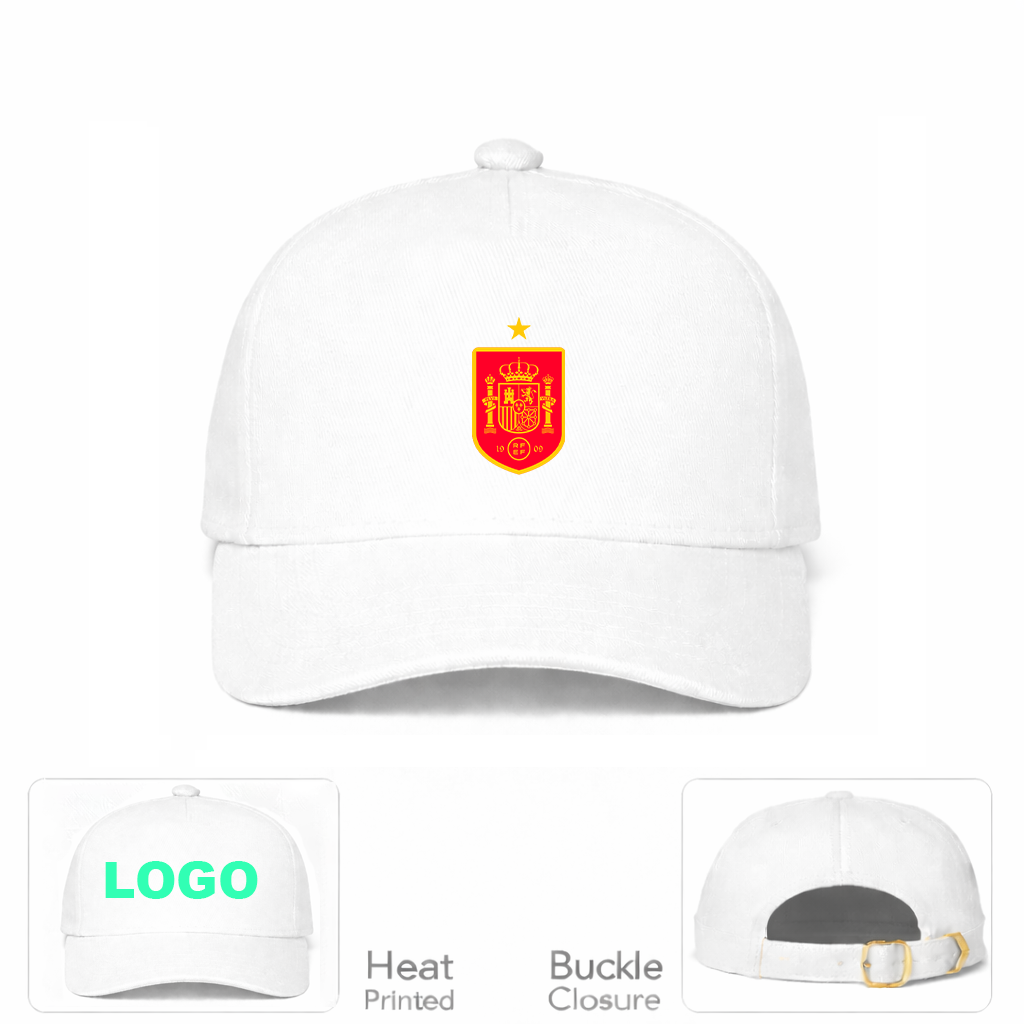 Spain Red Logo National Soccer Team Dad Baseball Cap Hat
