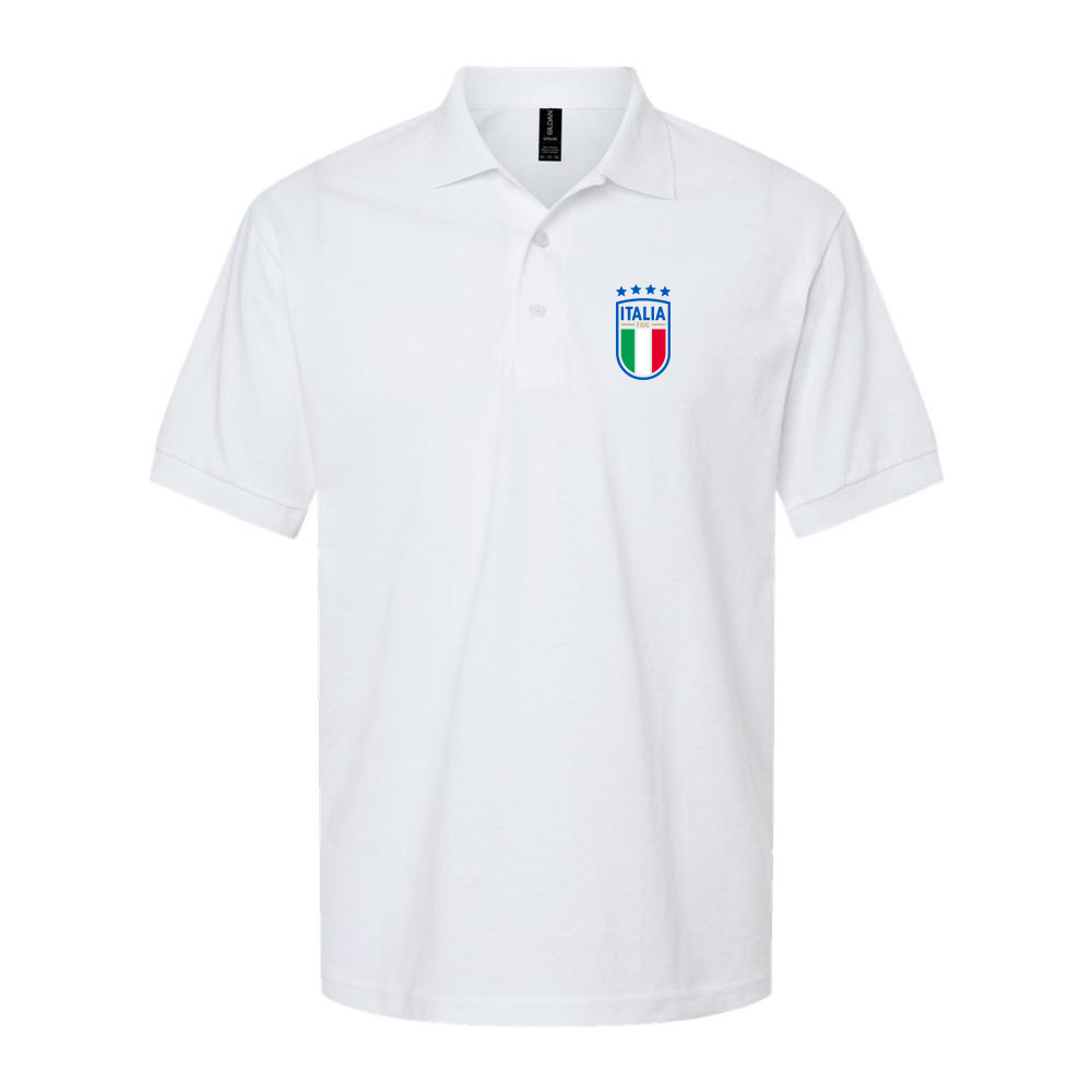 Men's Italy National Soccer Dry Blend Polo