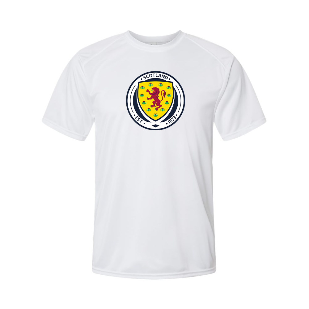 Youth Kids Scotland National Soccer Team Performance T-Shirt