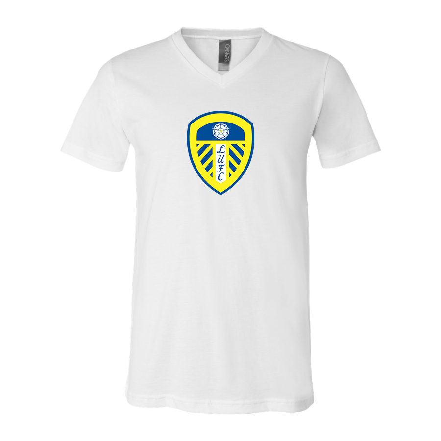 Men’s  Leeds United Football Club- BELLA + CANVAS - Jersey V-Neck Tee - 3005