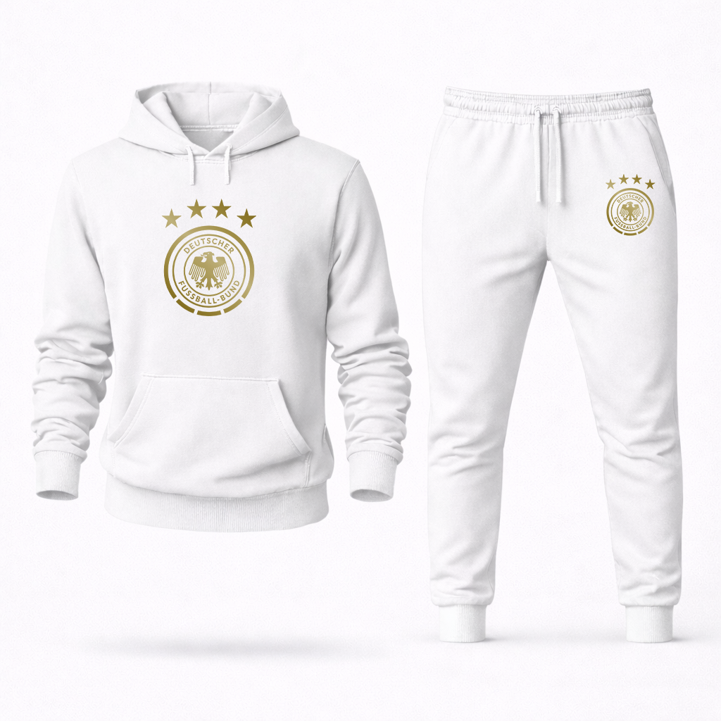 Men's Germany Soccer Logo Hoodie Joggers Set