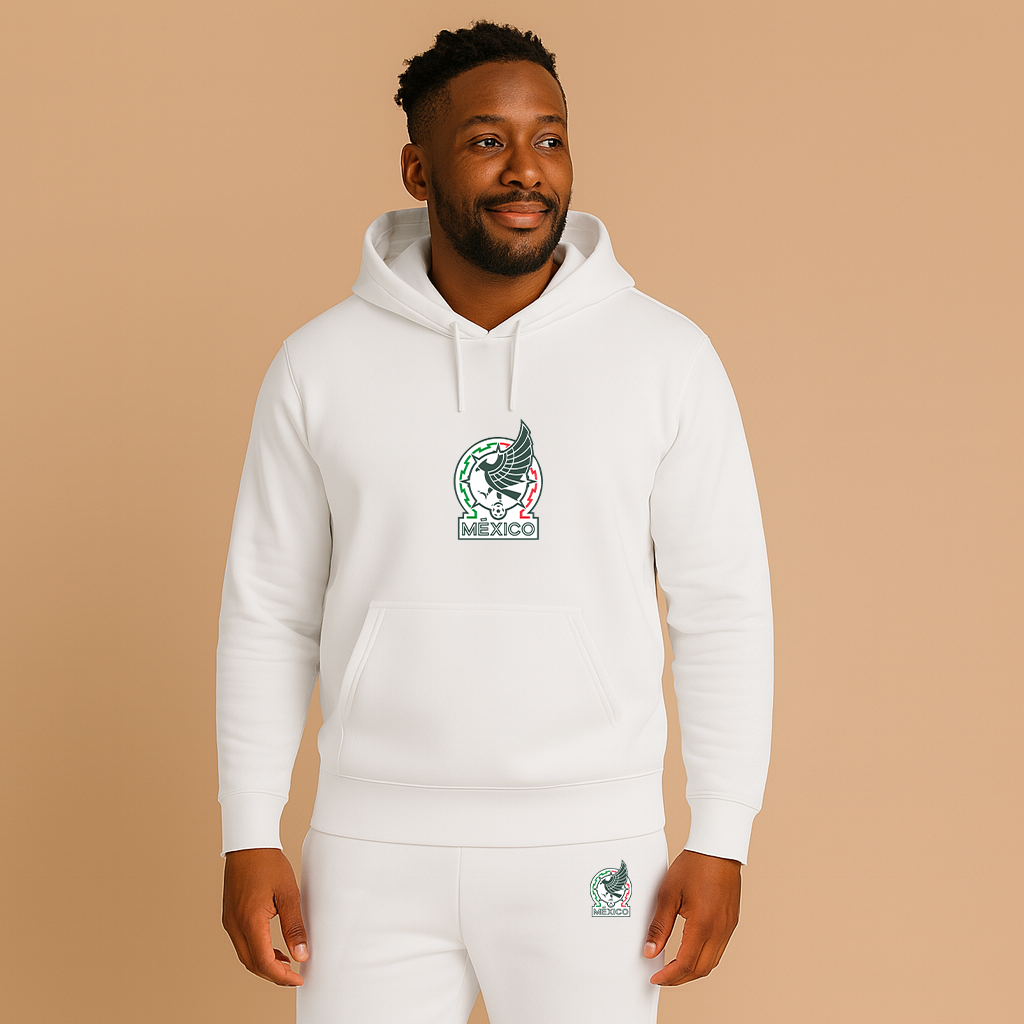 Men’s Mexico Soccer Soccer Logo Hoodie Joggers Set
