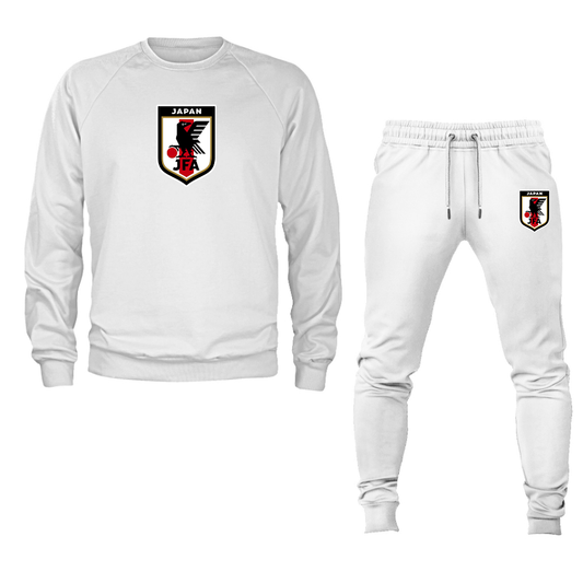 Men's Japan National Soccer Team Crewneck Sweatshirt Joggers Suit