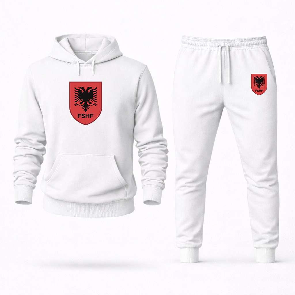 Men's Albania National Soccer Team Hoodie Joggers Set
