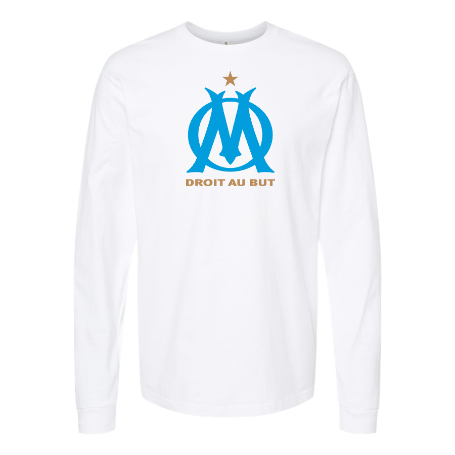 Men's Olympique de Marseille FC Cotton Long Sleeve T-Shirt