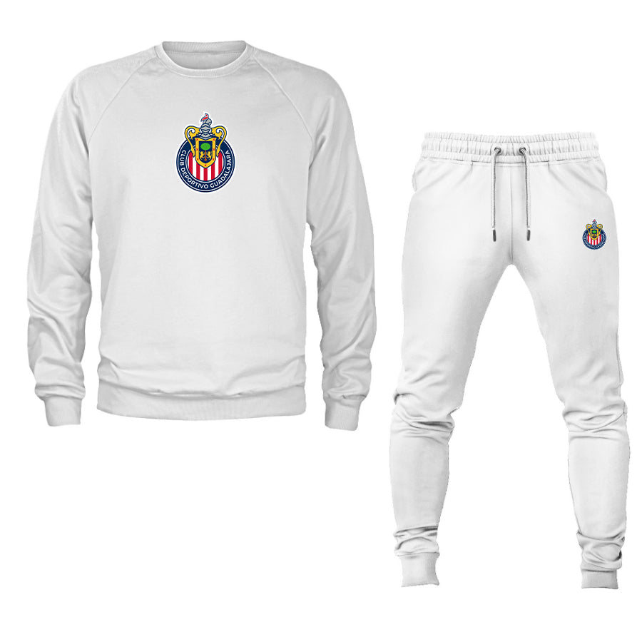 Men's Chivas Football Club Crewneck Sweatshirt Joggers Suit