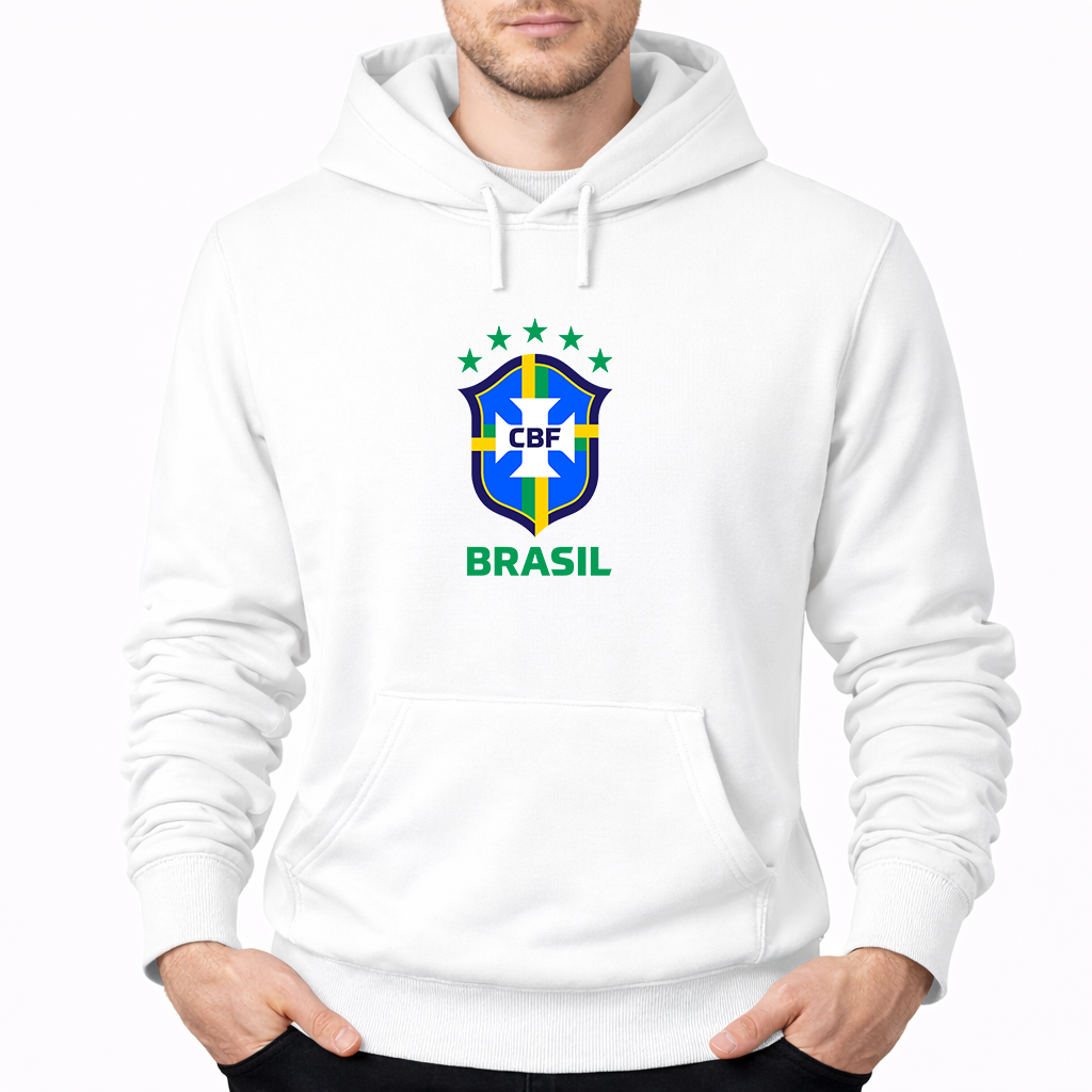 Men's Brasil National Soccer Team Pullover Hoodie