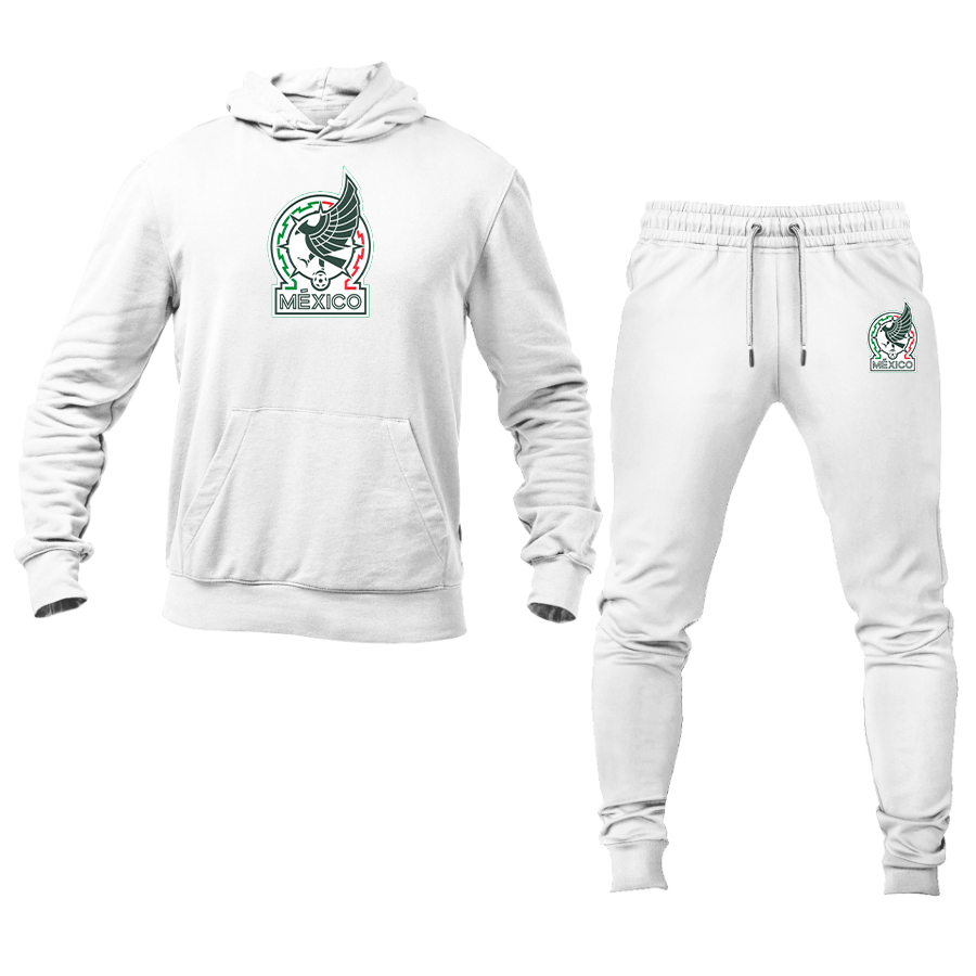 Men’s Mexico Soccer Soccer Logo Hoodie Joggers Set