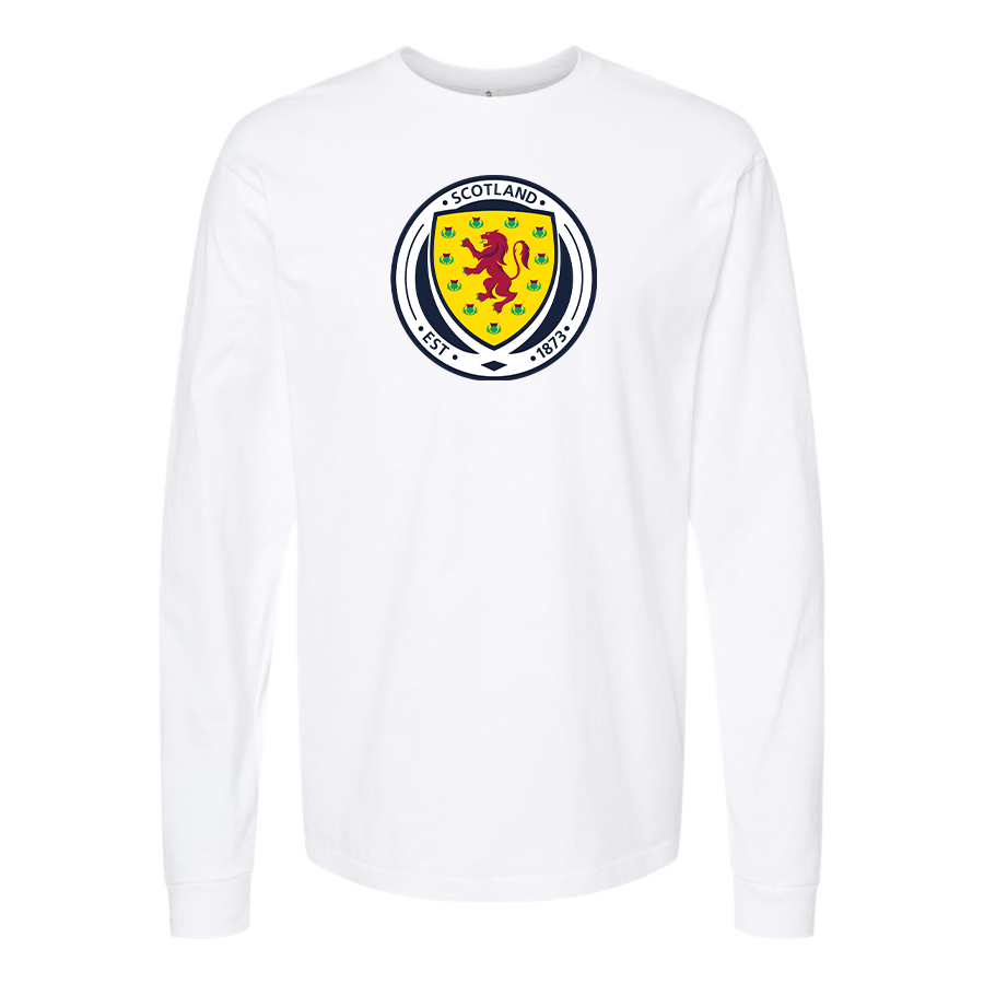 Men's Scotland National Soccer Team Long Sleeve T-Shirt