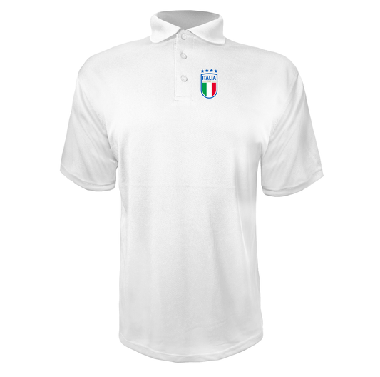 Men's Italy National Soccer Polyester Polo